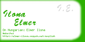 ilona elmer business card